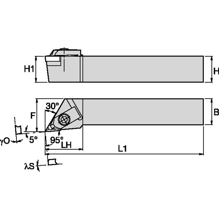 NKLCR1212F11 Top Notch Holder W12, 0MM L80, 0
