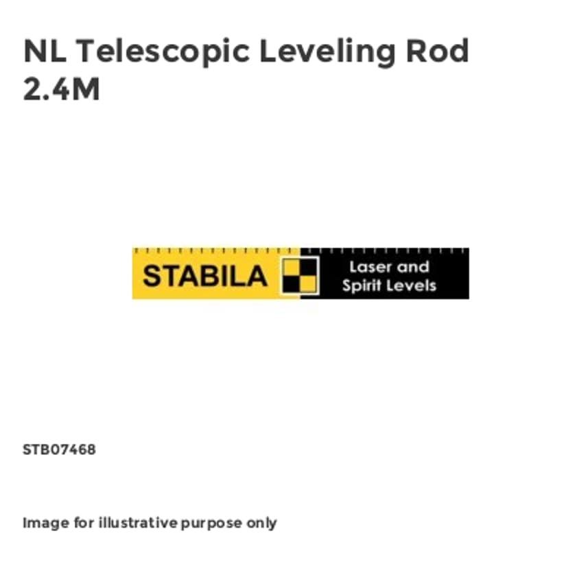 NL Telescopic Leveling Rod 2.4M