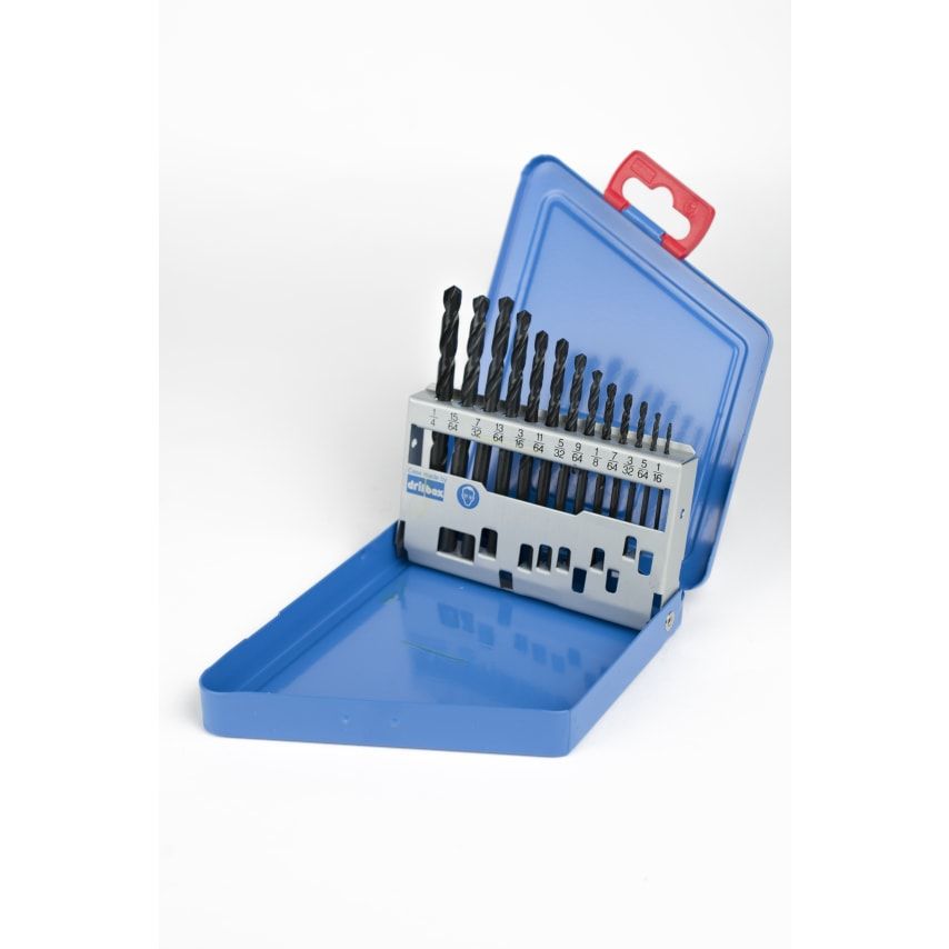 NO13 HSS DIN338 Jobber Drill Set 1/16" - 1/4" X 1/64"