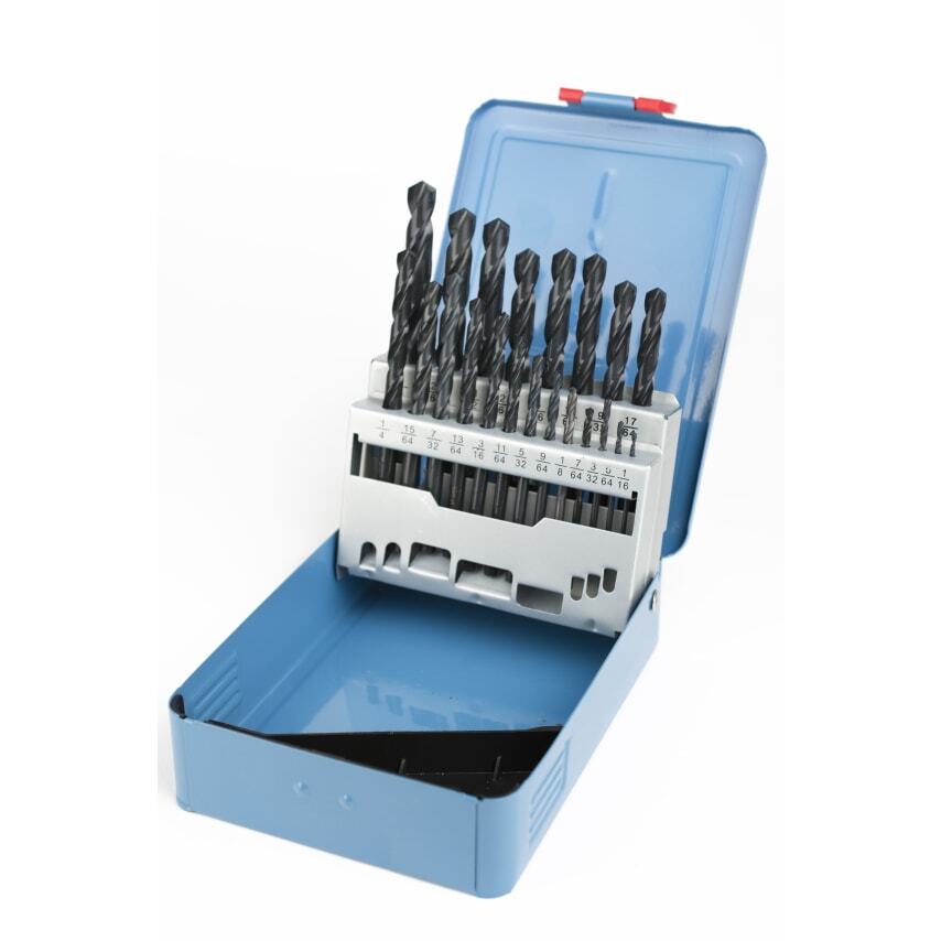 NO21 HSS DIN338 Jobber Drill Set 1/16" - 3/8" X 1/64"