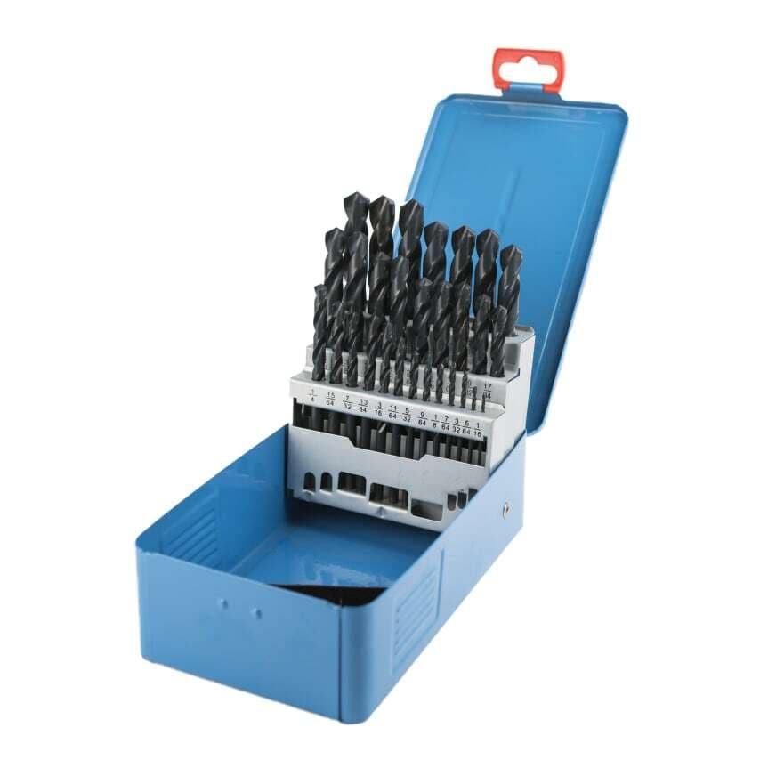 NO29 HSS DIN338 Jobber Drill Set 1/16" - 1/2" X 1/64"