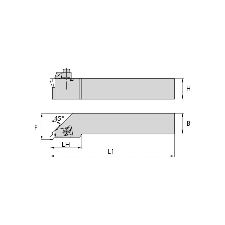 NRL203D Top Notch Holder W1.25 L6.00
