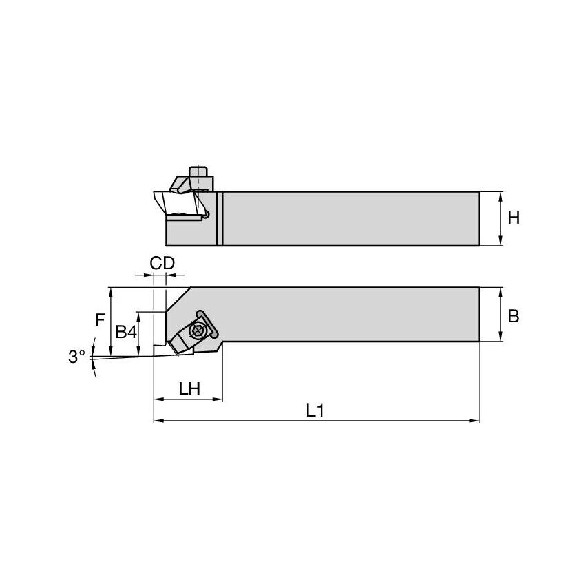 NSL166D Top Notch Holder W1.00 L6.00