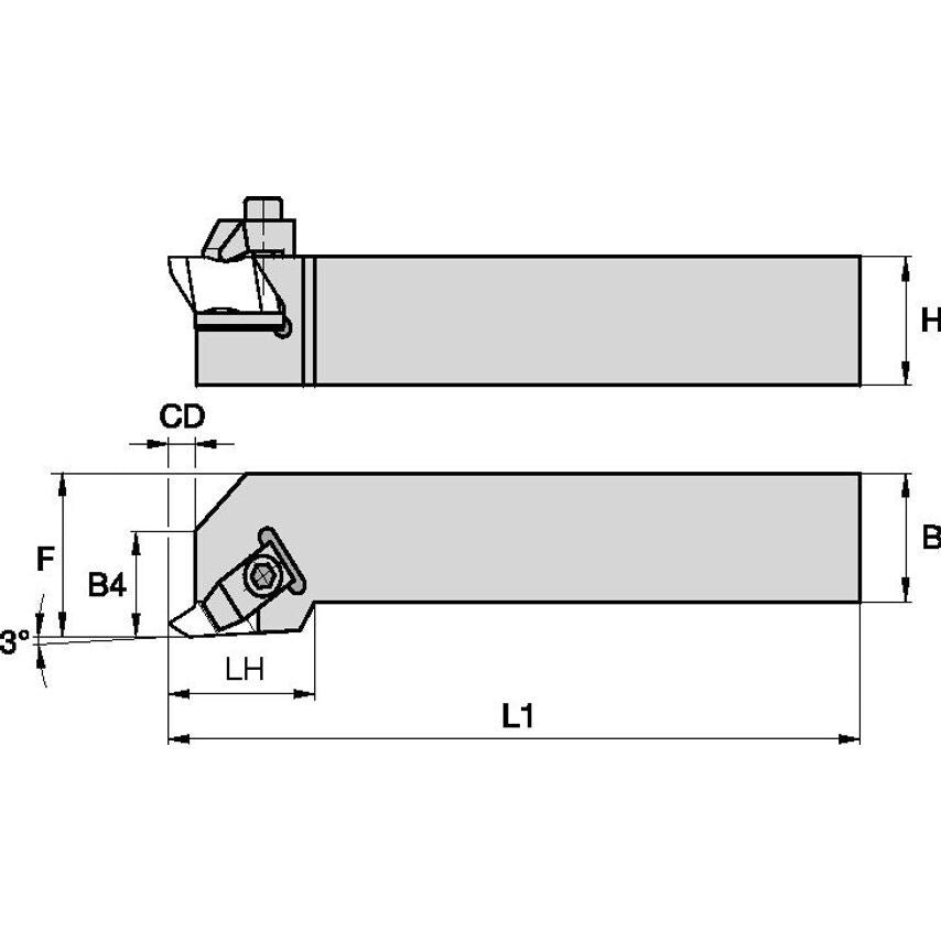 NSL3232P4 Top Notch Holder W32, 0MM L170,