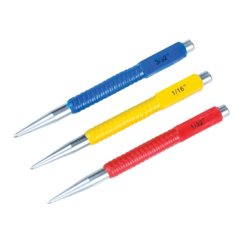 Nail Punch Set, 3 Piece