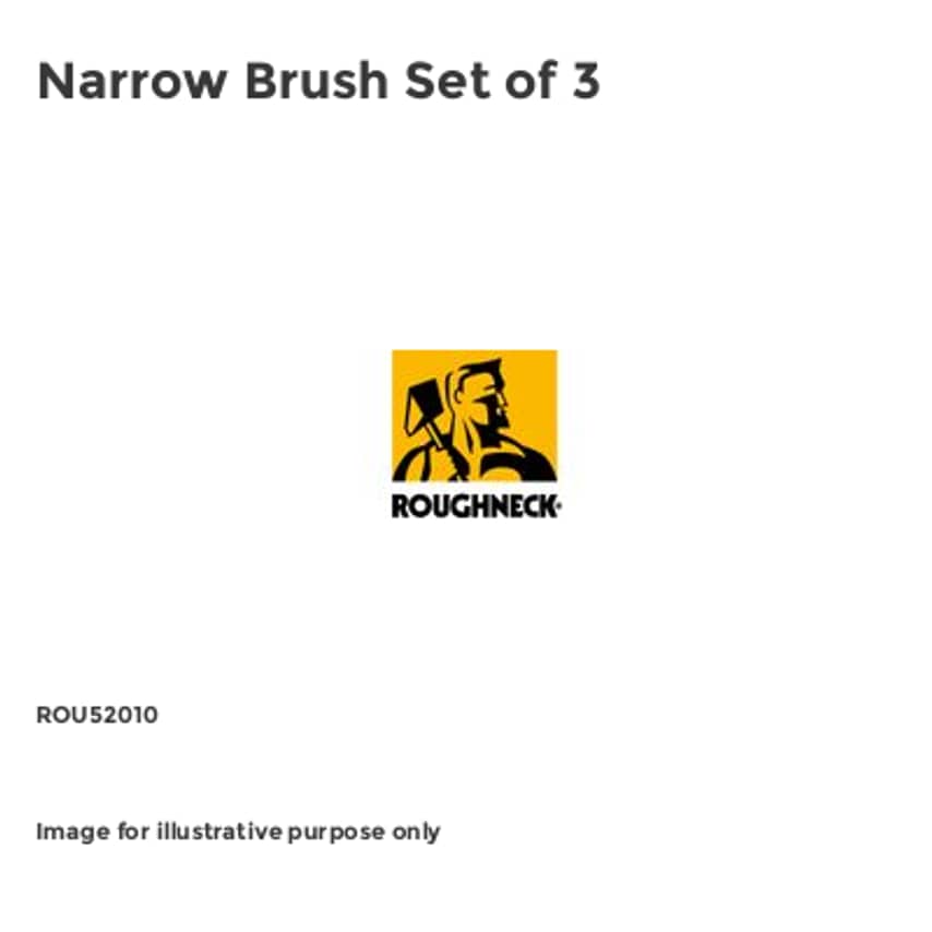 Narrow Brush Set of 3 - ROU52010