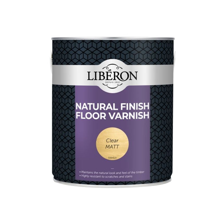 Natural Finish Floor Varnish Clear Matt - 2.5L