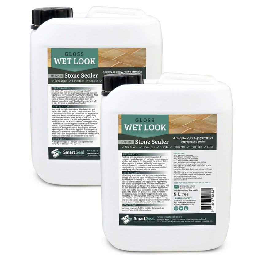 Natural Stone Sealer Wet Look 5 Liter Pack of 2