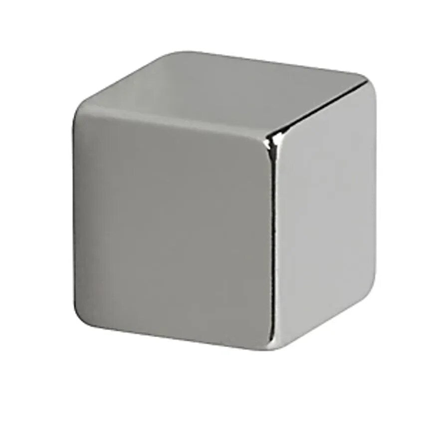 Neodymium Cube Magnet, Nickel Plated, Holds 3.8 Kg, Pack Of 20