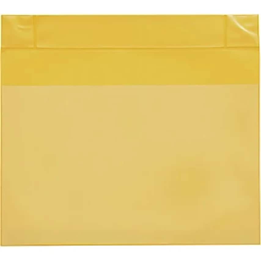 Neodymium Magnetic Pockets, Horizontal Format, Pack of 25, Yellow, A6