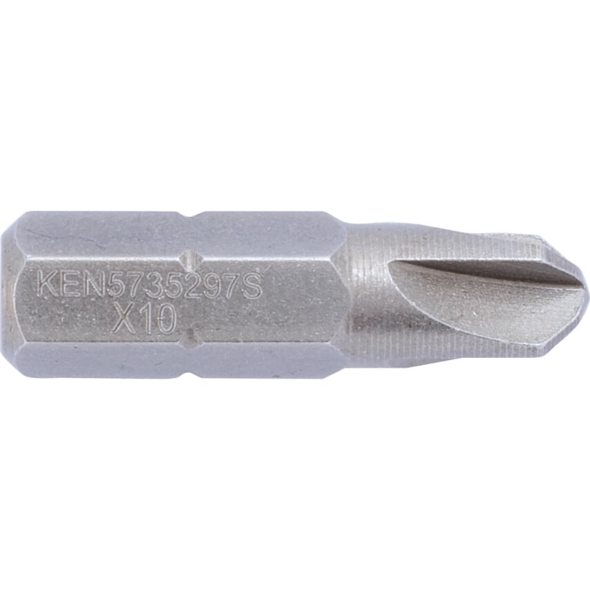No.10 Torq Set 1/4" Hex 25mm O/A