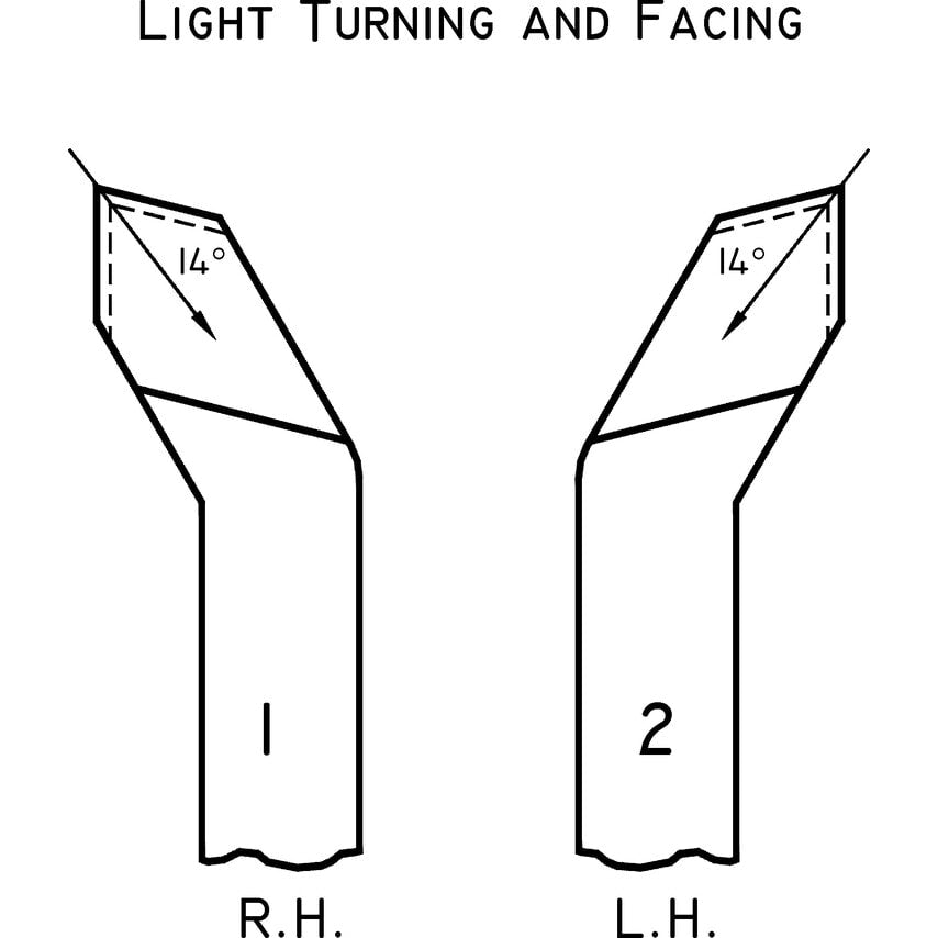 No.1 12 x 12mm R/H HSS Butt Welded Lathe Tool