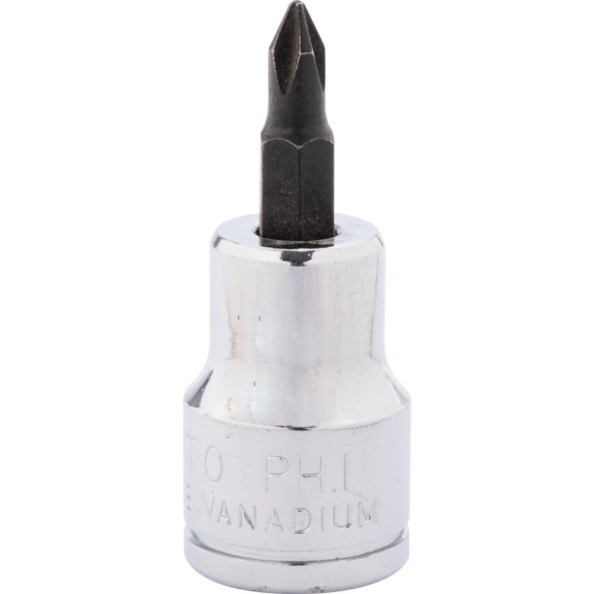 No.1 Phillips Screwdriver Bit 3/8" Square Drive