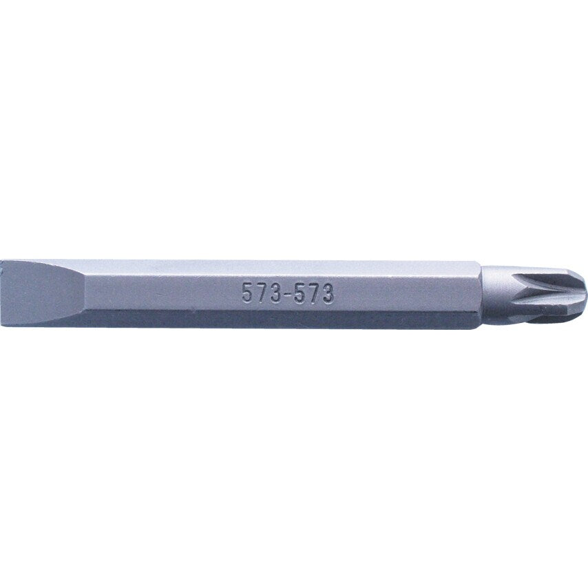 No.1 Pozidriv + 4.5mm Slot Screwdriver Bit 1/4" Hex