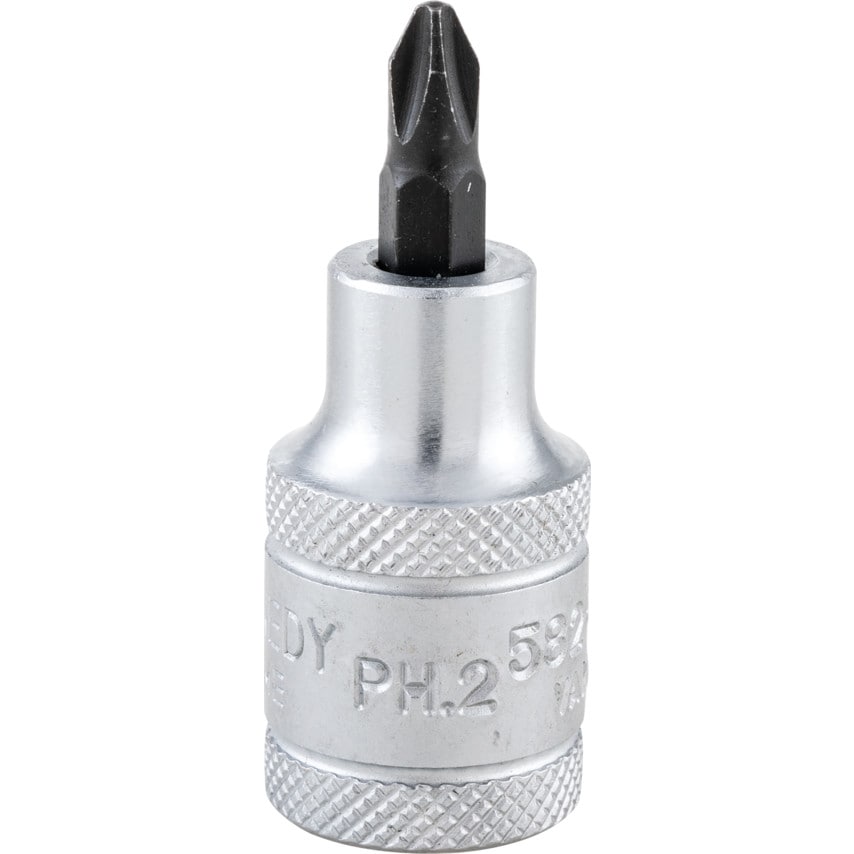No.2X55mm Phillips Screwdriver Socket Bit 1/2" Square Drive