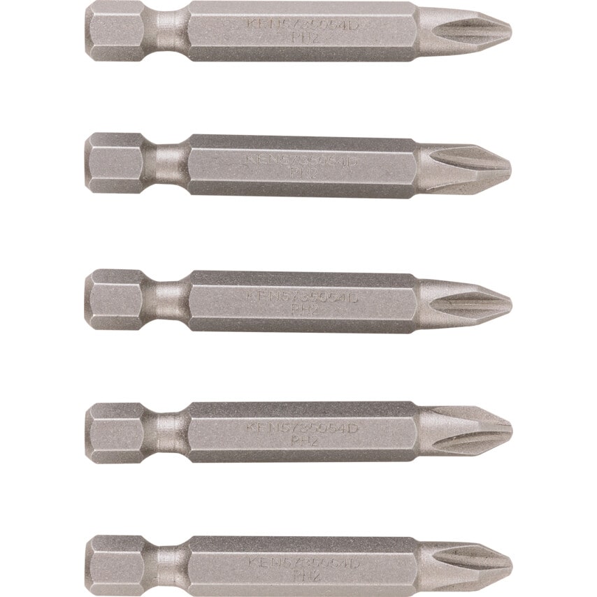 No.2 C/Pt S/Dvr Bit 1/4" Hex L/S (Pk 5)