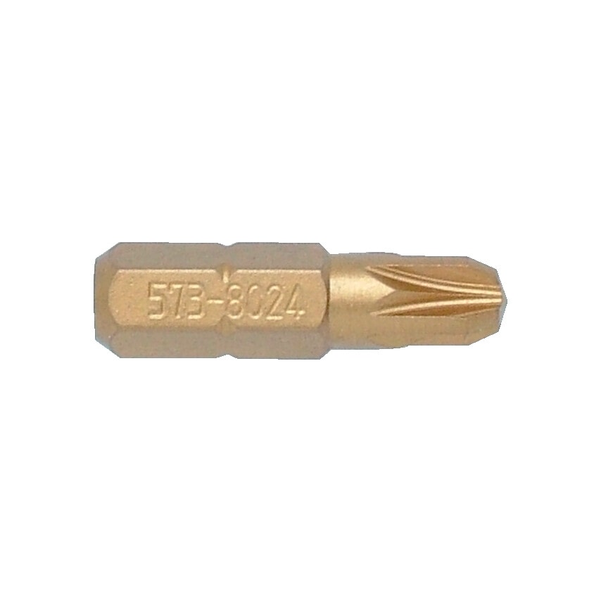 No.2 P/Driv TiN Coated Screwdriver Bit 5/16" Hex STD