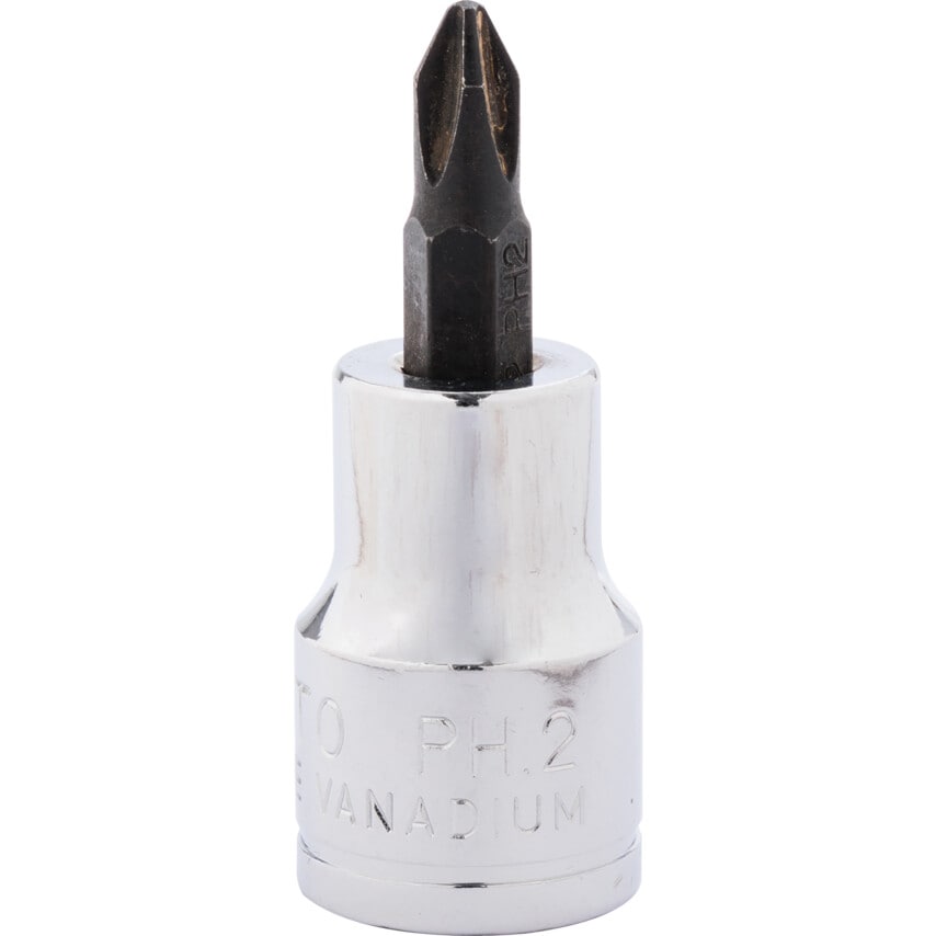 No.2 Phillips Screwdriver Bit 3/8" Square Drive