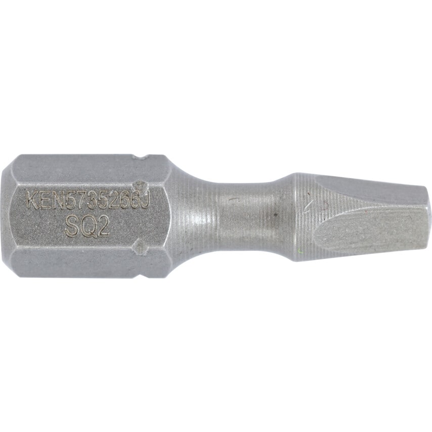 No.2x25mm Square Torsion Bit 1/4" Hex Dr