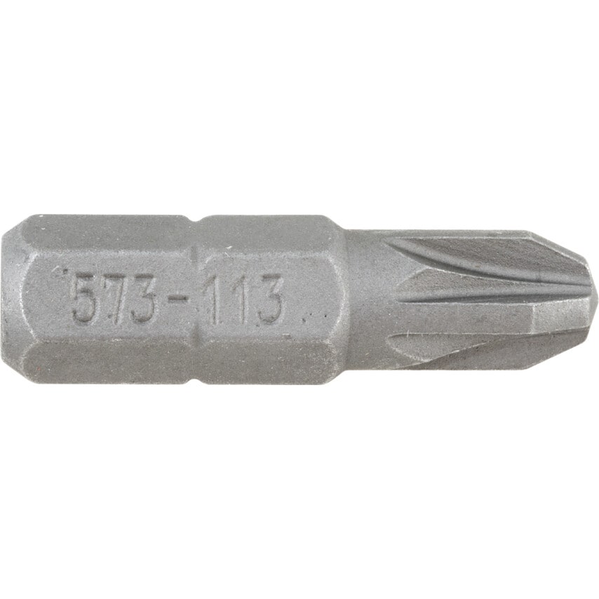 No.4x25mm Pozidriv Screwdriver Bit 1/4" Hex