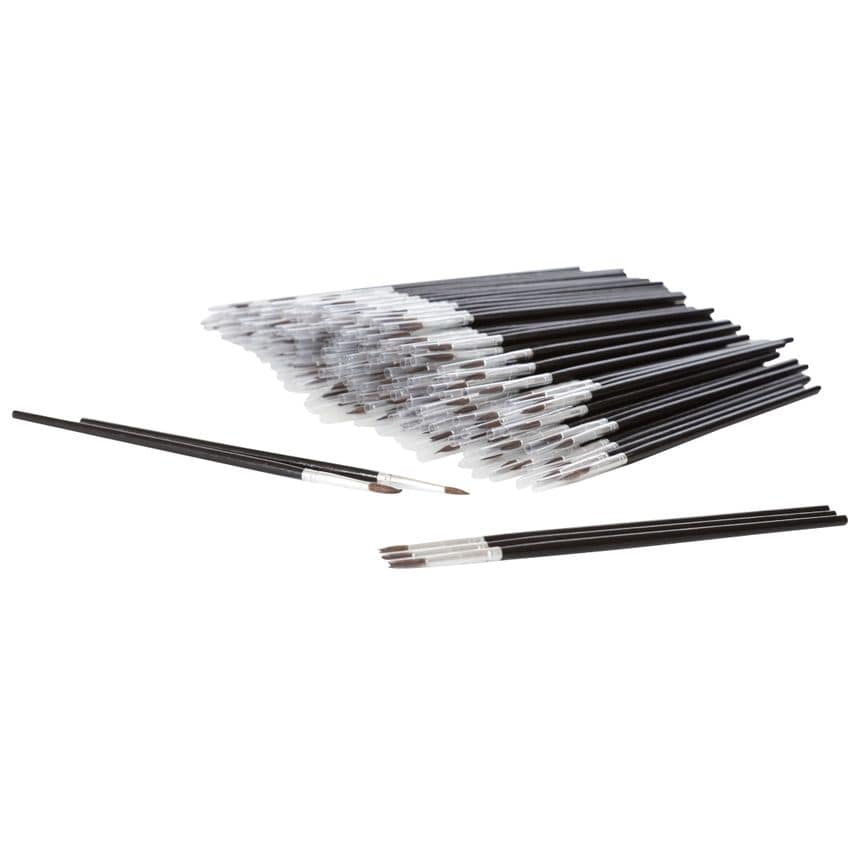 No 2, 4mm Touch Up Brushes, 200 Pieces