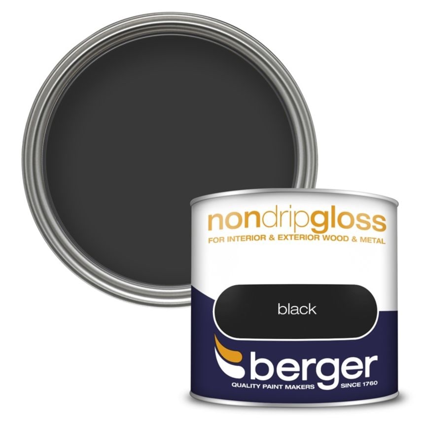 Non Drip Gloss 250ml Black