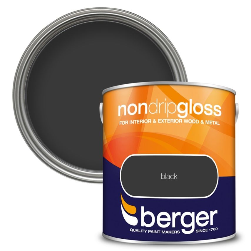 Non Drip Gloss 2.5L Black