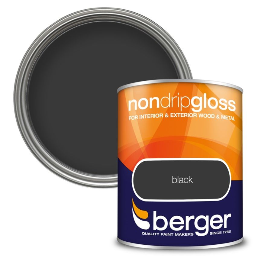 Non Drip Gloss 750ml Black - 306022