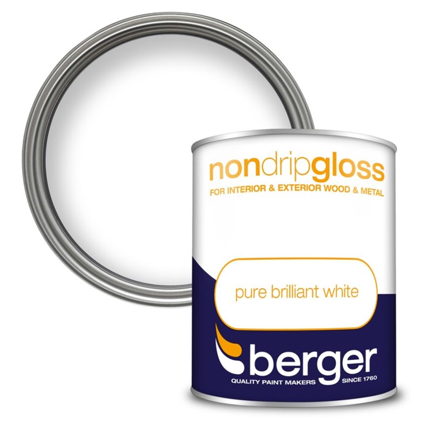 Non Drip Gloss 750ml Pure Brilliant White - 306021