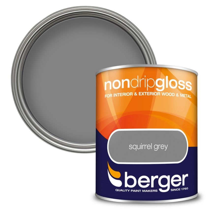 Non Drip Gloss 750ml Squirrel Grey