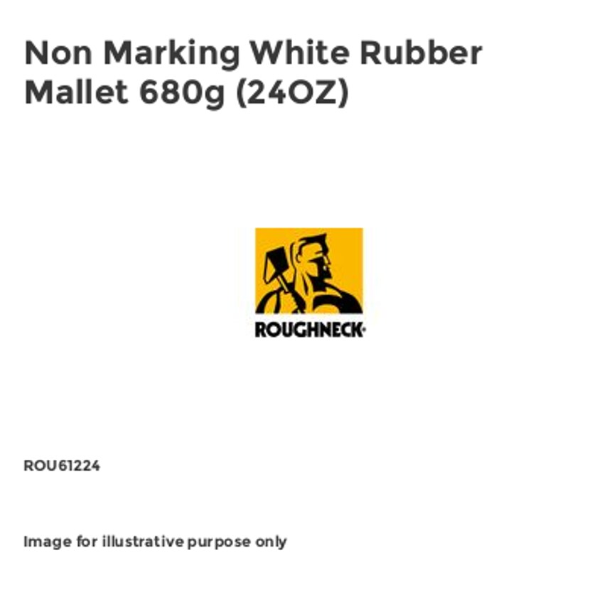 Non Marking White Rubber Mallet 680g (24OZ)