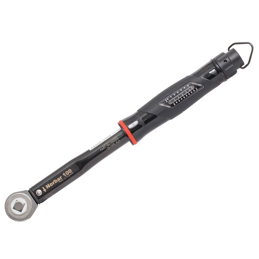NorTorque 100 Adjustable Dual Scale Ratchet Torque Wrench 1/2in Drive 20-100Nm NOR130103