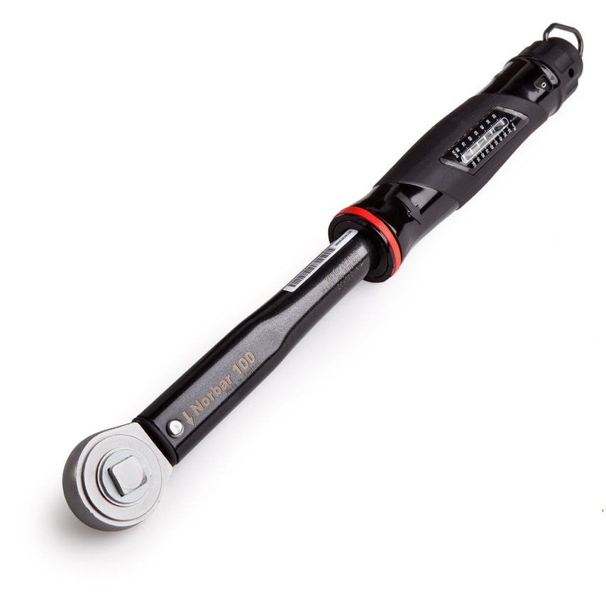 NorTorque 130103 Torque Wrench Model 100 Dual Scale Push Through Ratchet 1/2" Drive 20.0-100.0 Nm 15.0-75.0 Lbf.Ft