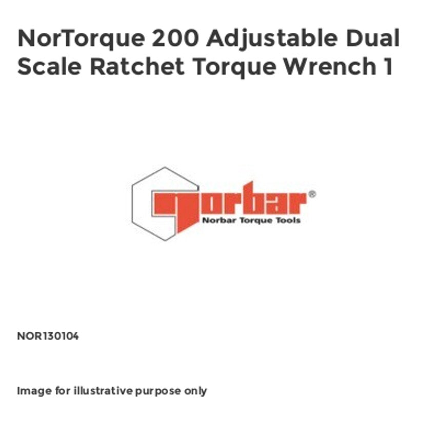 NorTorque 200 Adjustable Dual Scale Ratchet Torque Wrench 1 NOR130104