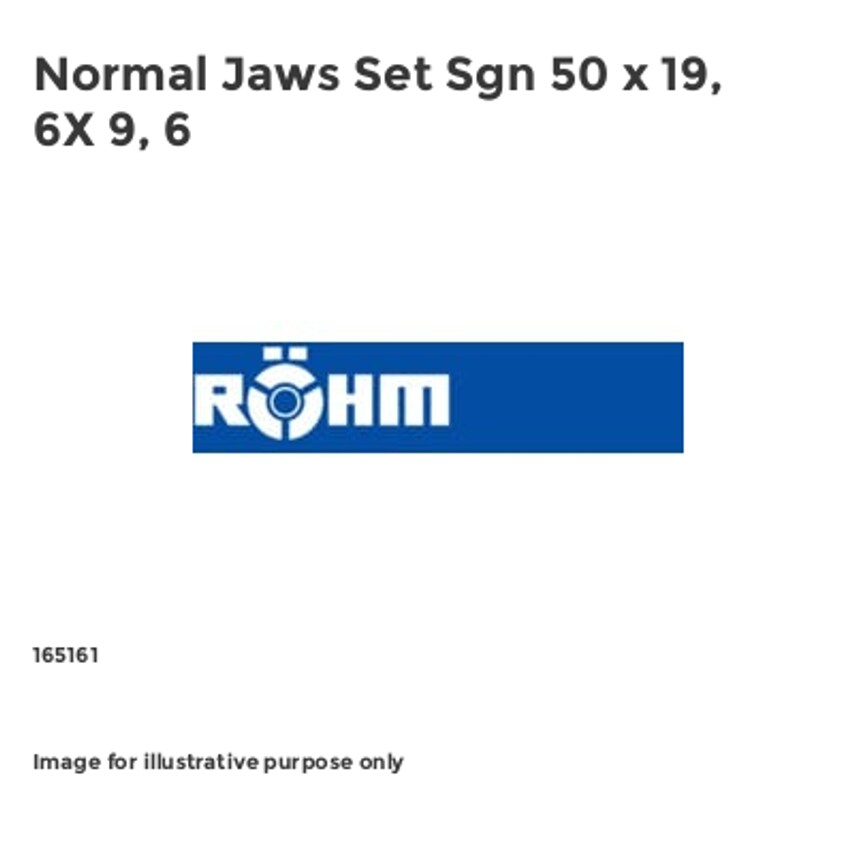 Normal Jaws Set Sgn 50 x 19, 6X 9, 6