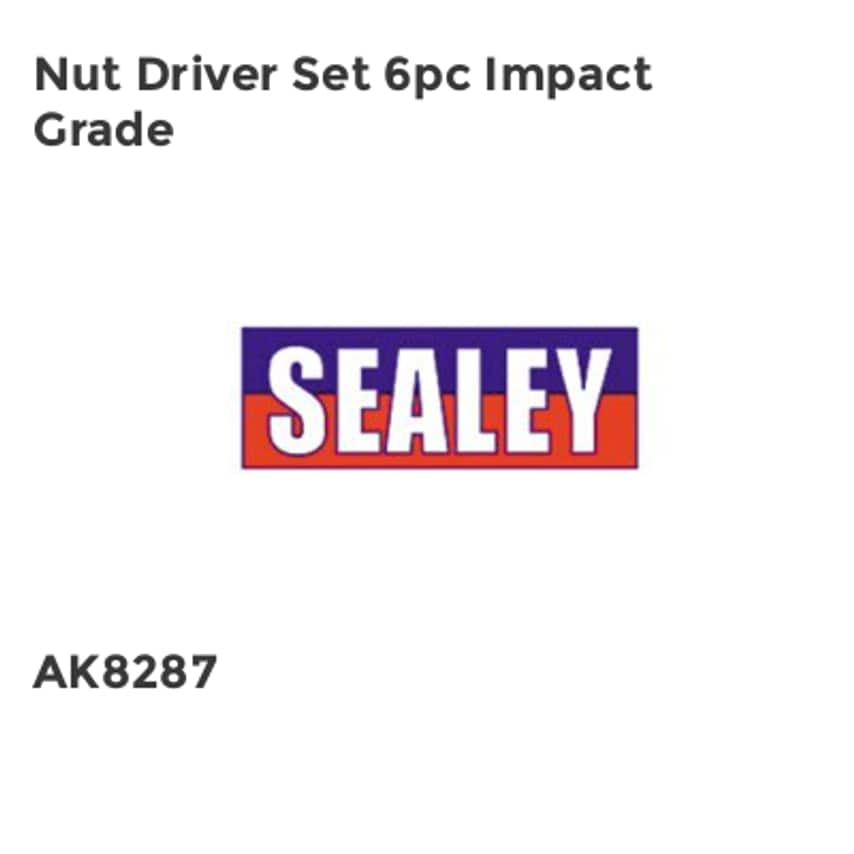 Nut Driver Set6 Piece Impact Grade