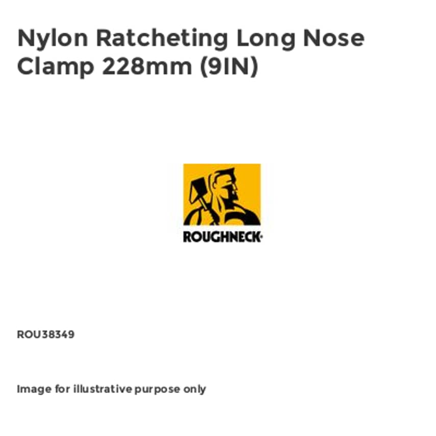 Nylon Ratcheting Long Nose Clamp 228mm (9IN)