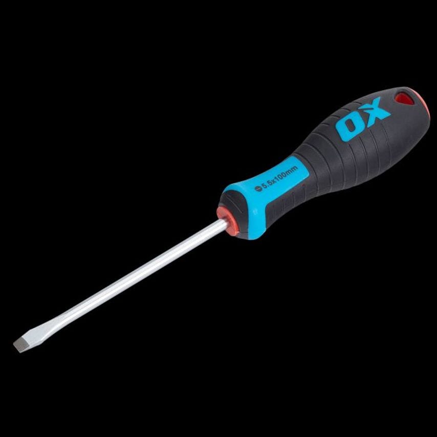 OX Pro Slotted Flared Screwdriver 250 x 10mm