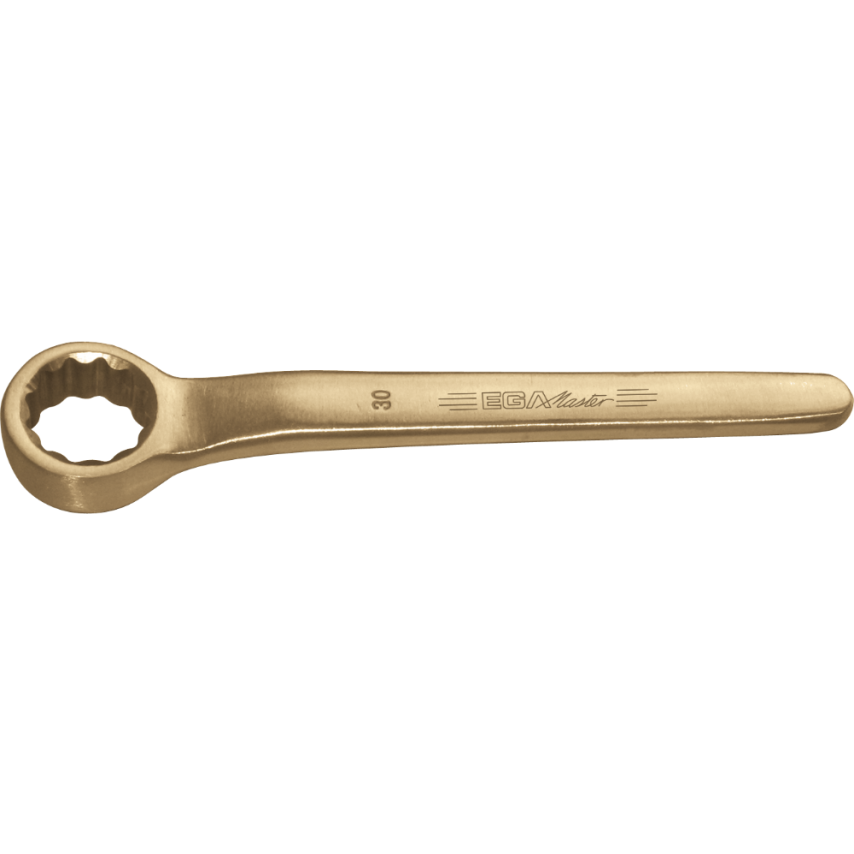 Offset Single End Ring Wrench 30mm Non Sparking Cu-Be