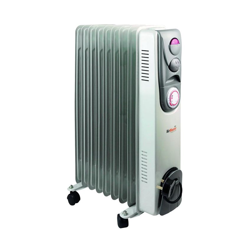 Oil Filled Radiator 2kW Timer Control White (Variable Thermostat with Timer Control) CR2T