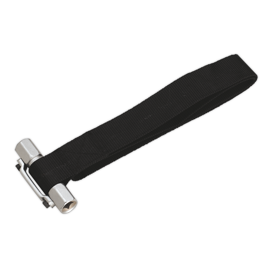 Oil Filter Strap Wrench 300mm Capacity 3/8" & 1/2" Square Drive