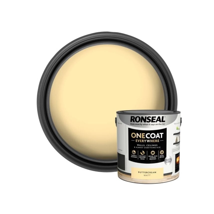 One Coat Everywhere Interior Paint Buttercream Matt 2.5L