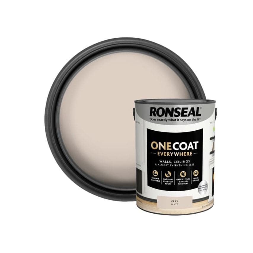 One Coat Everywhere Interior Paint Clay Matt 5L