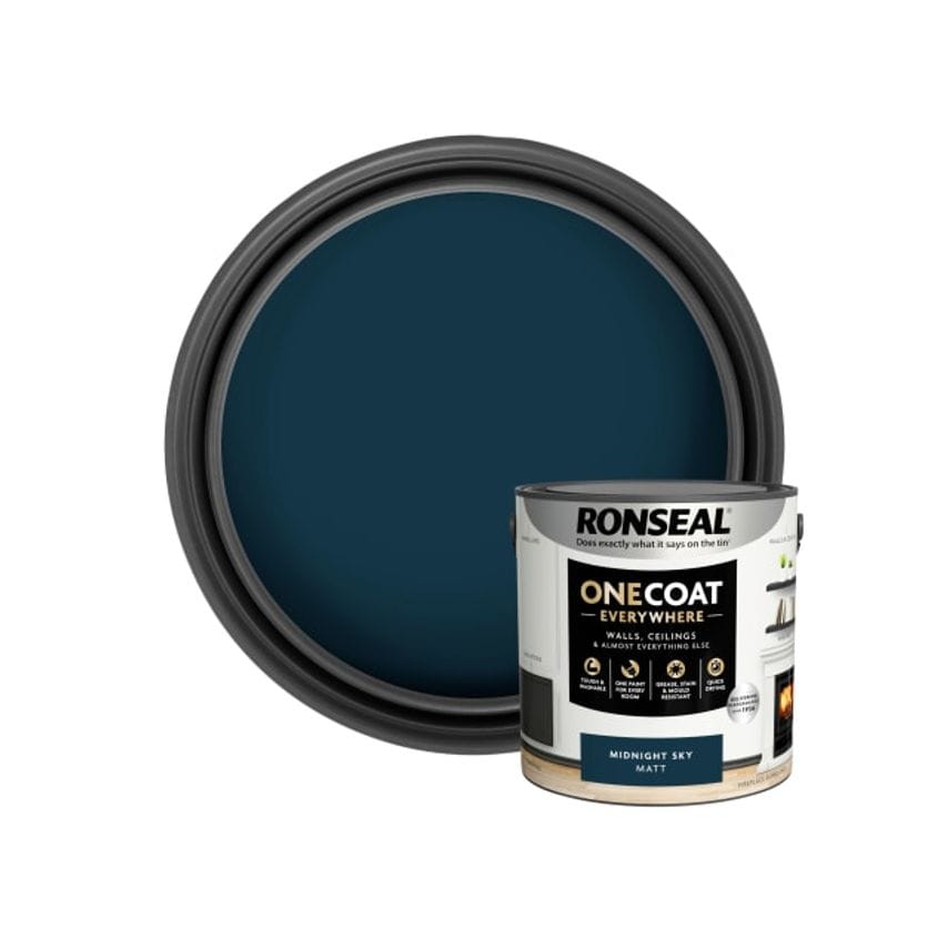 One Coat Everywhere Interior Paint Midnight Sky Matt 2.5L