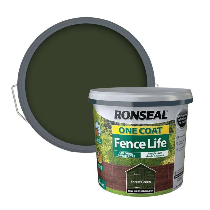 One Coat Fence Life 5L Forest Green