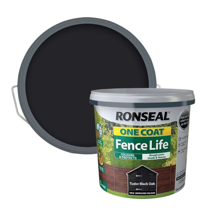 One Coat Fence Life 5L Tudor Black Oak