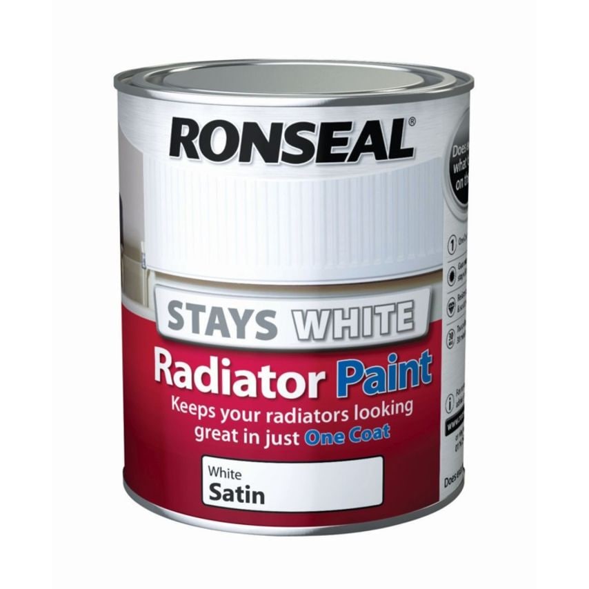 One Coat Radiator Paint Satin 750ml White