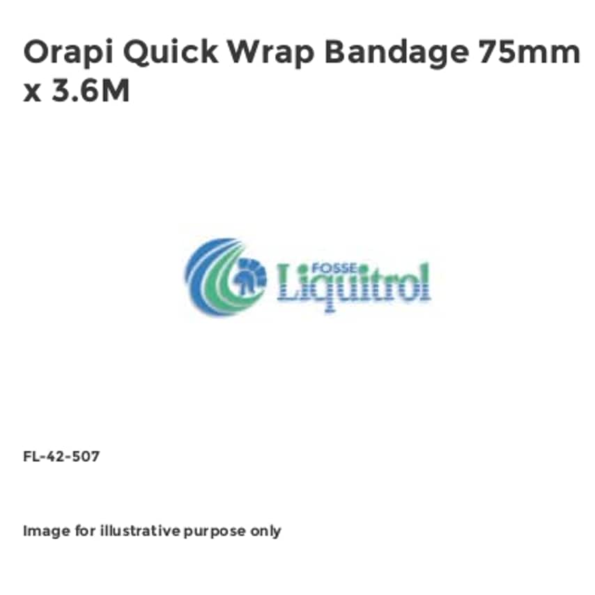 Orapi Quick Wrap Bandage 75mm x 3.6M FL-42-507
