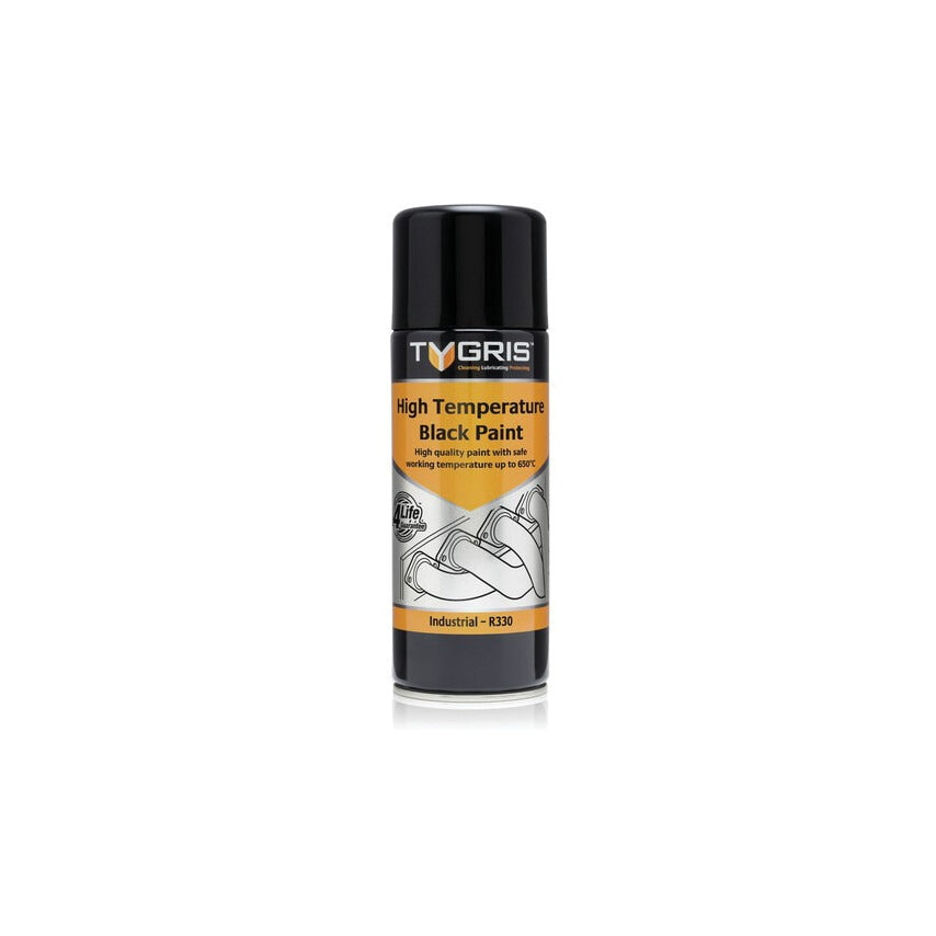 P330 High Temperature Paint Black 400ML