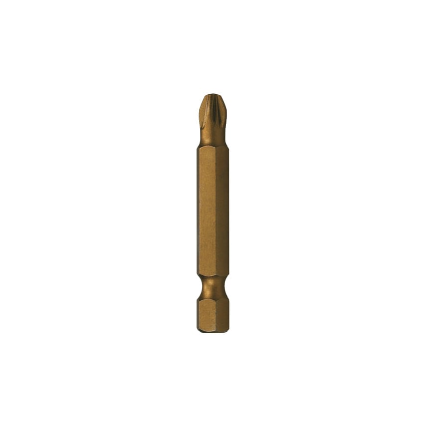 P-48511 PZ3 50mm Titanium Screwdriver Bits - 1/4in Hex, Pack of 5